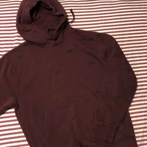 Nike Men's Burgundy Hoodie